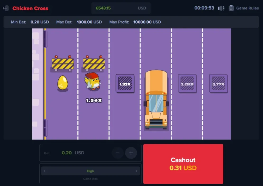 Chicken Cross Game